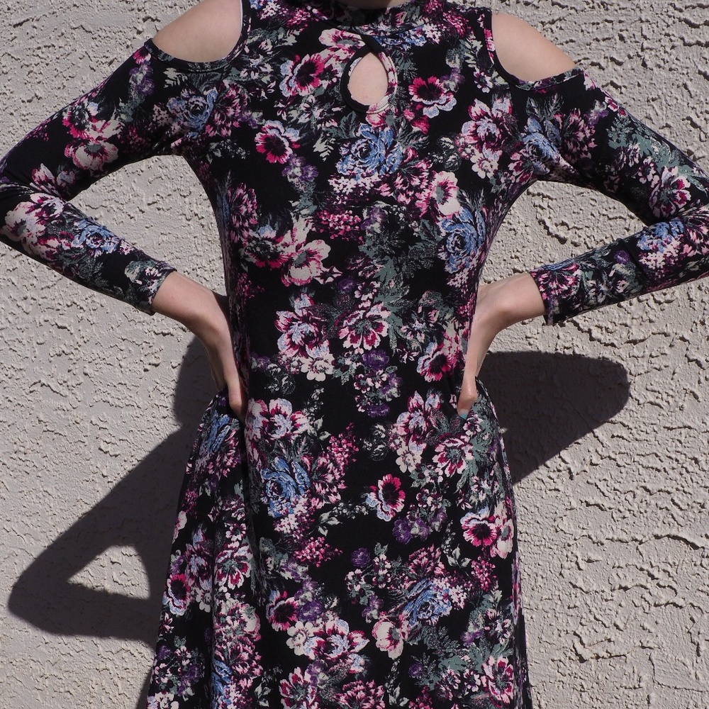 Black Flowery Sundress